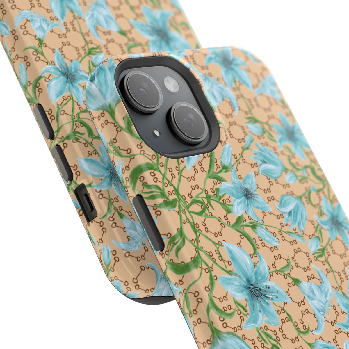 Horsebit Fleur Mag Safe Case for iPhone