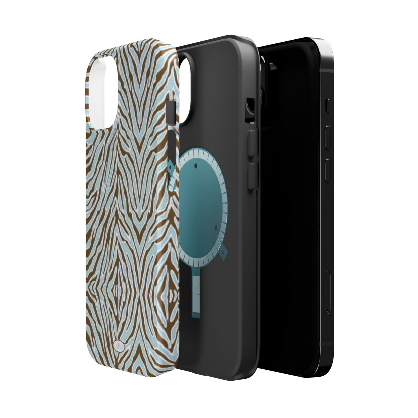 Zebra Bleu Mag Safe Case for iPhone