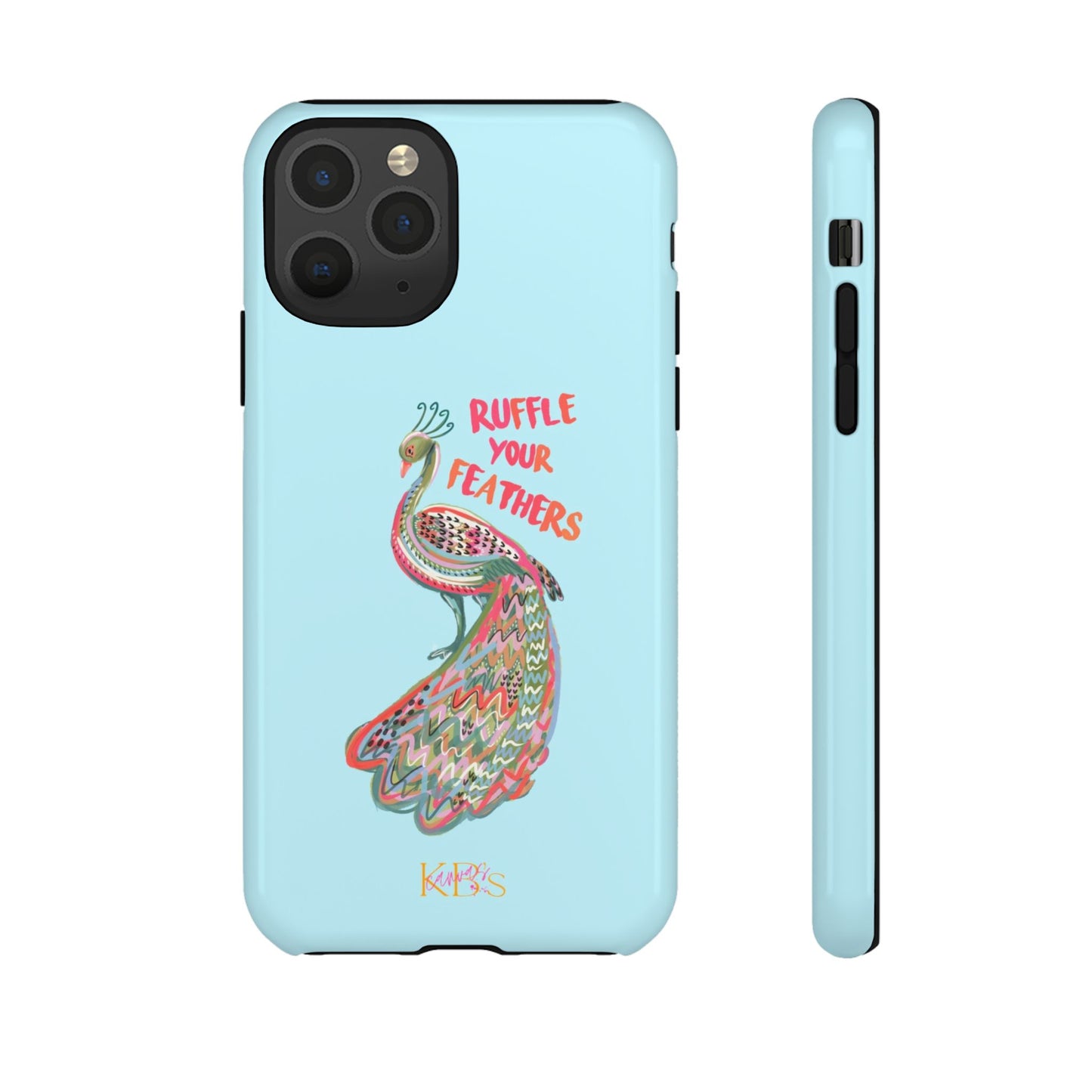 Ruffle Your Feathers Tough Case - Blue
