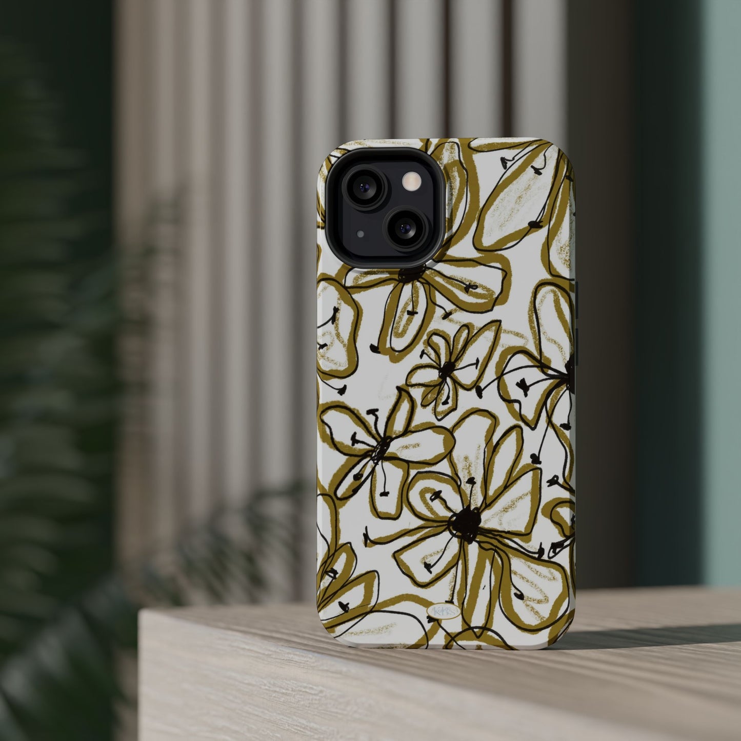 Floral Sketch Mag Safe Case for iPhone