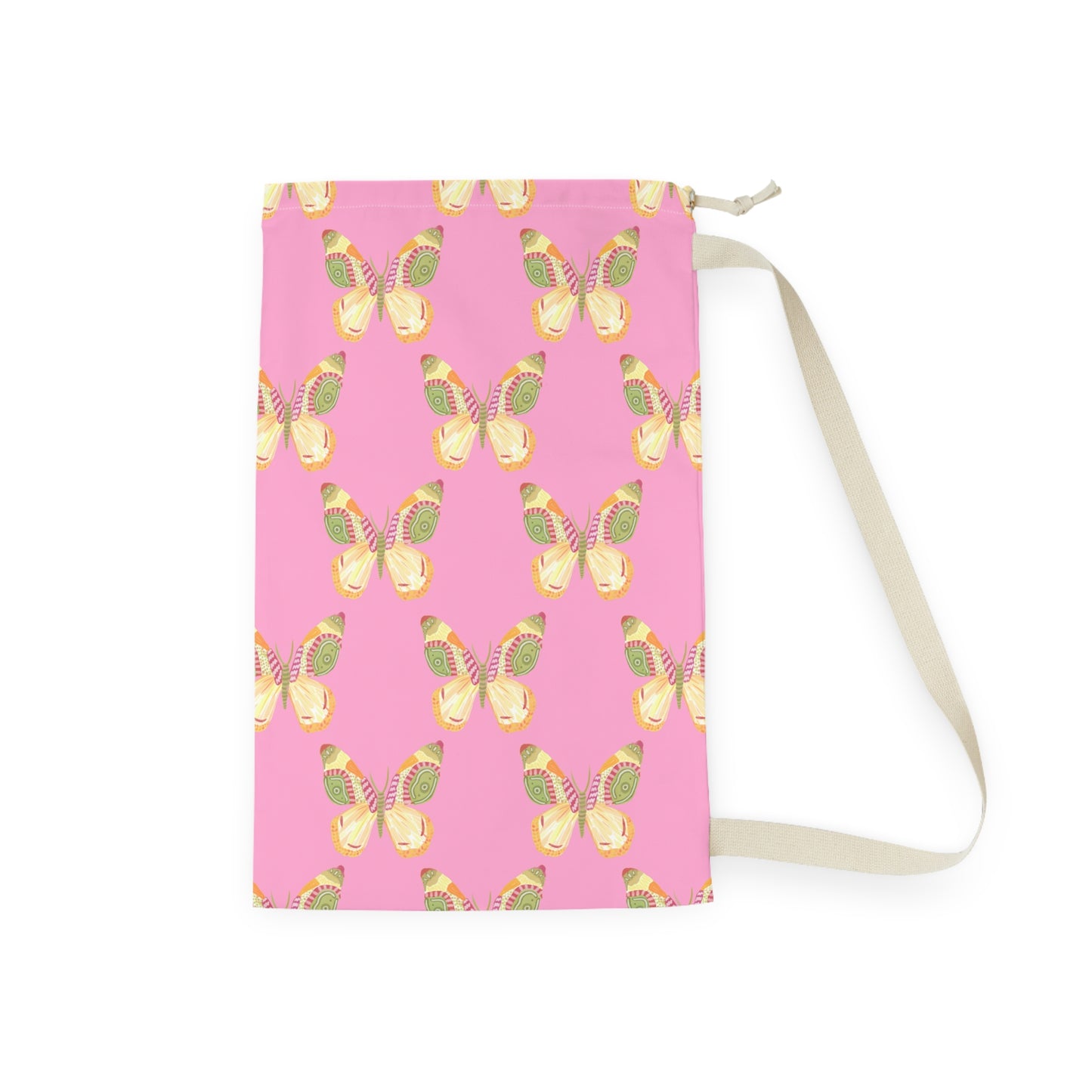 Flutter Pattern Laundry Bag - Pink