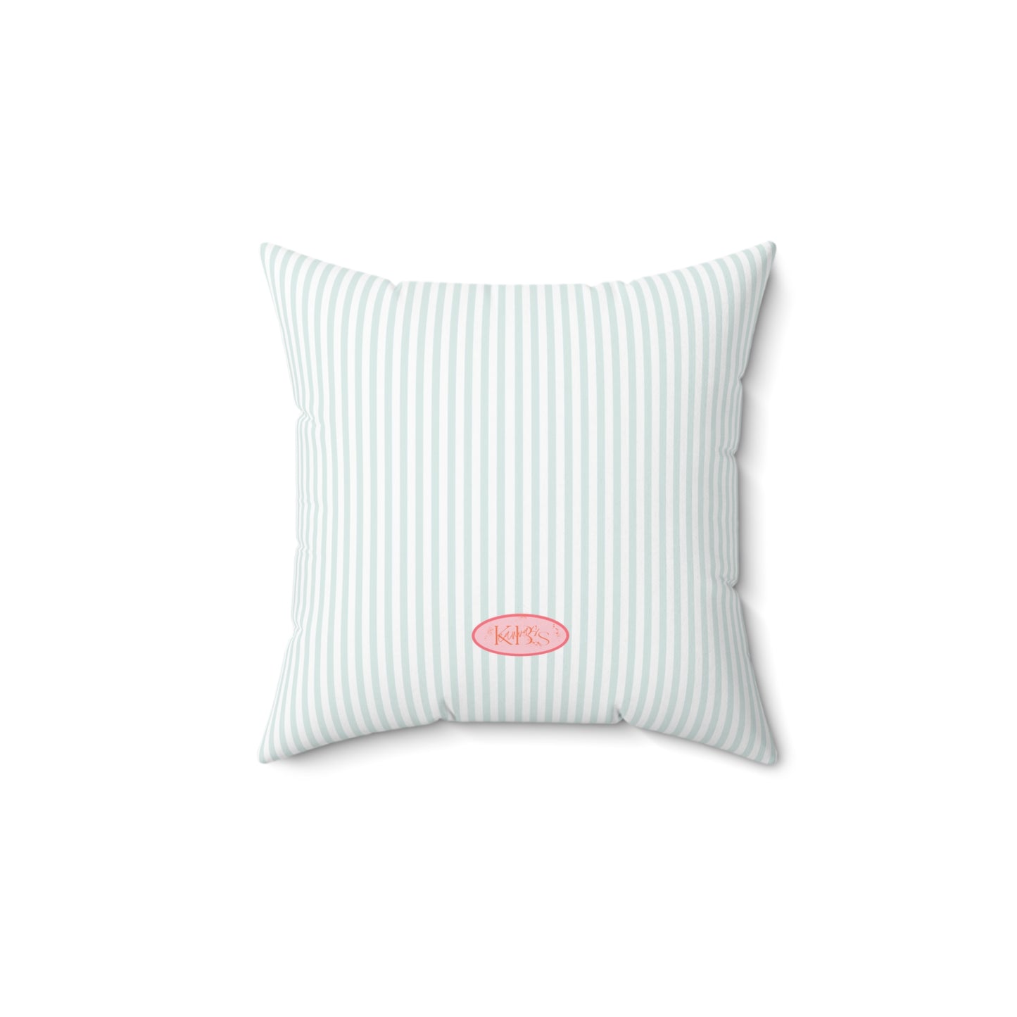Lily Bloom Throw Pillow - Blue