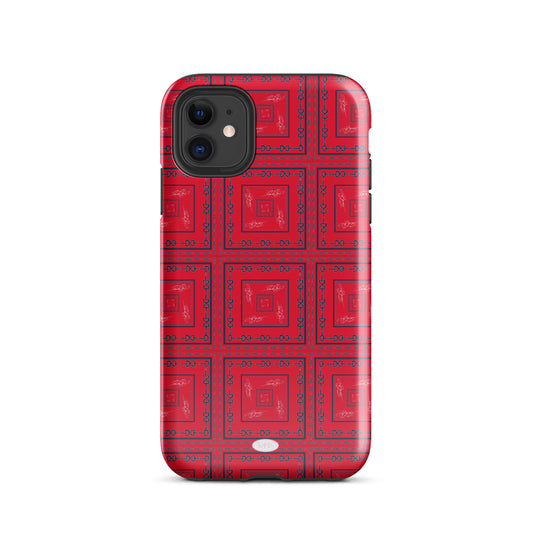 Red & Blue Horsebit Tough Case