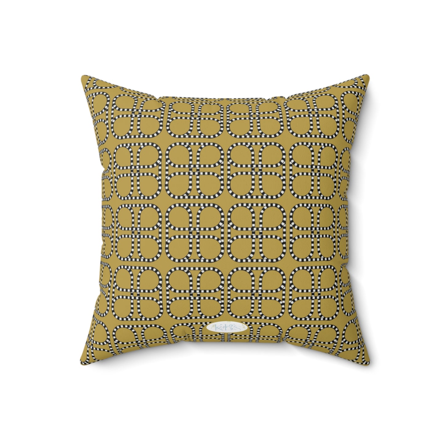 Looped Link Throw Pillow