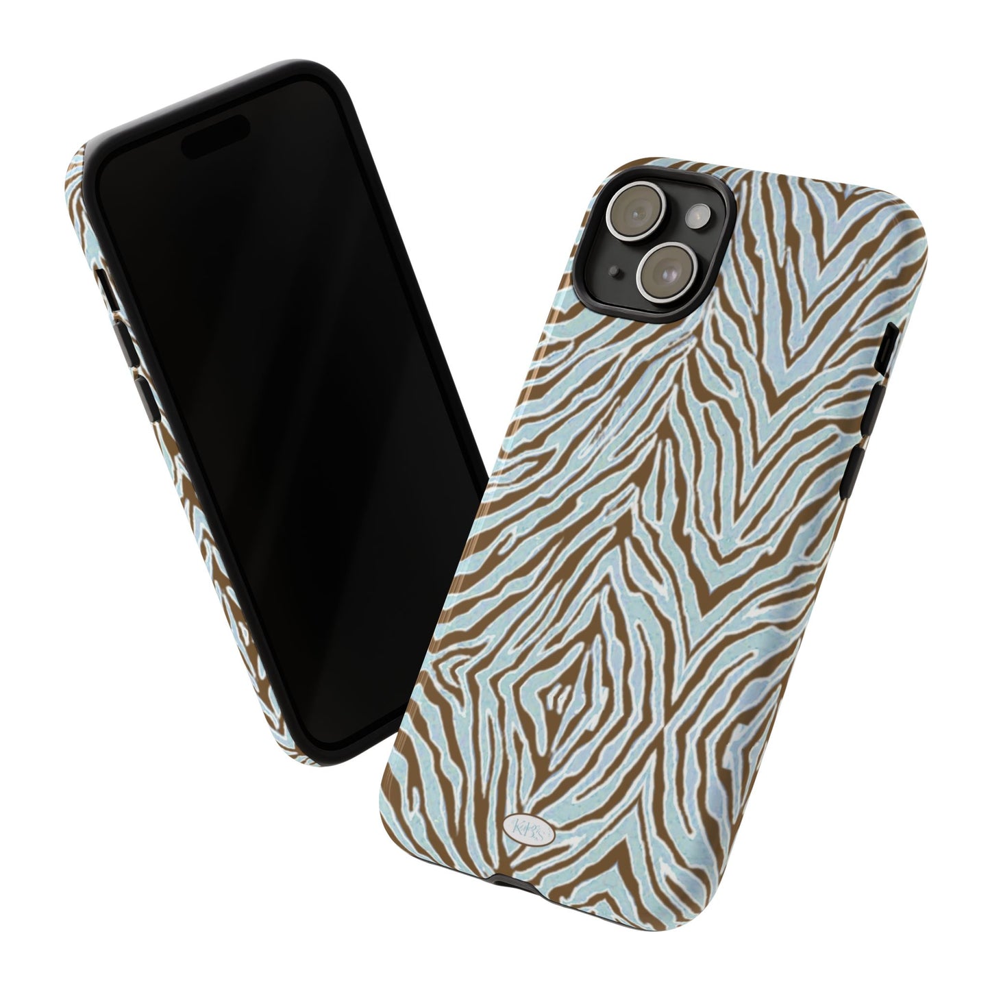 Zebra Bleu Tough Case for iPhone