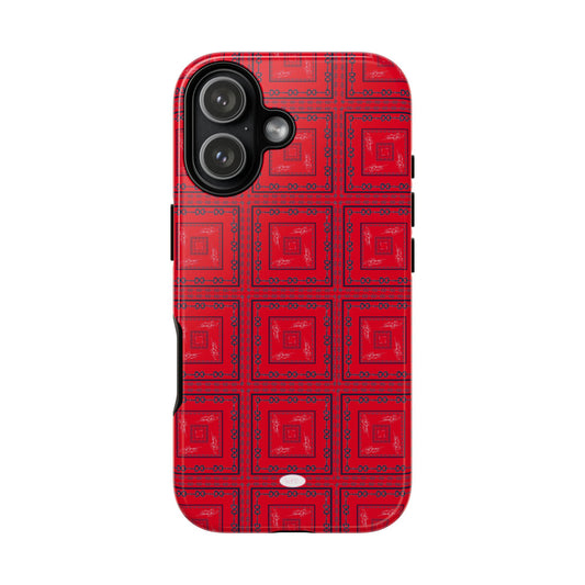 Red & Blue Horsebit Tough Case