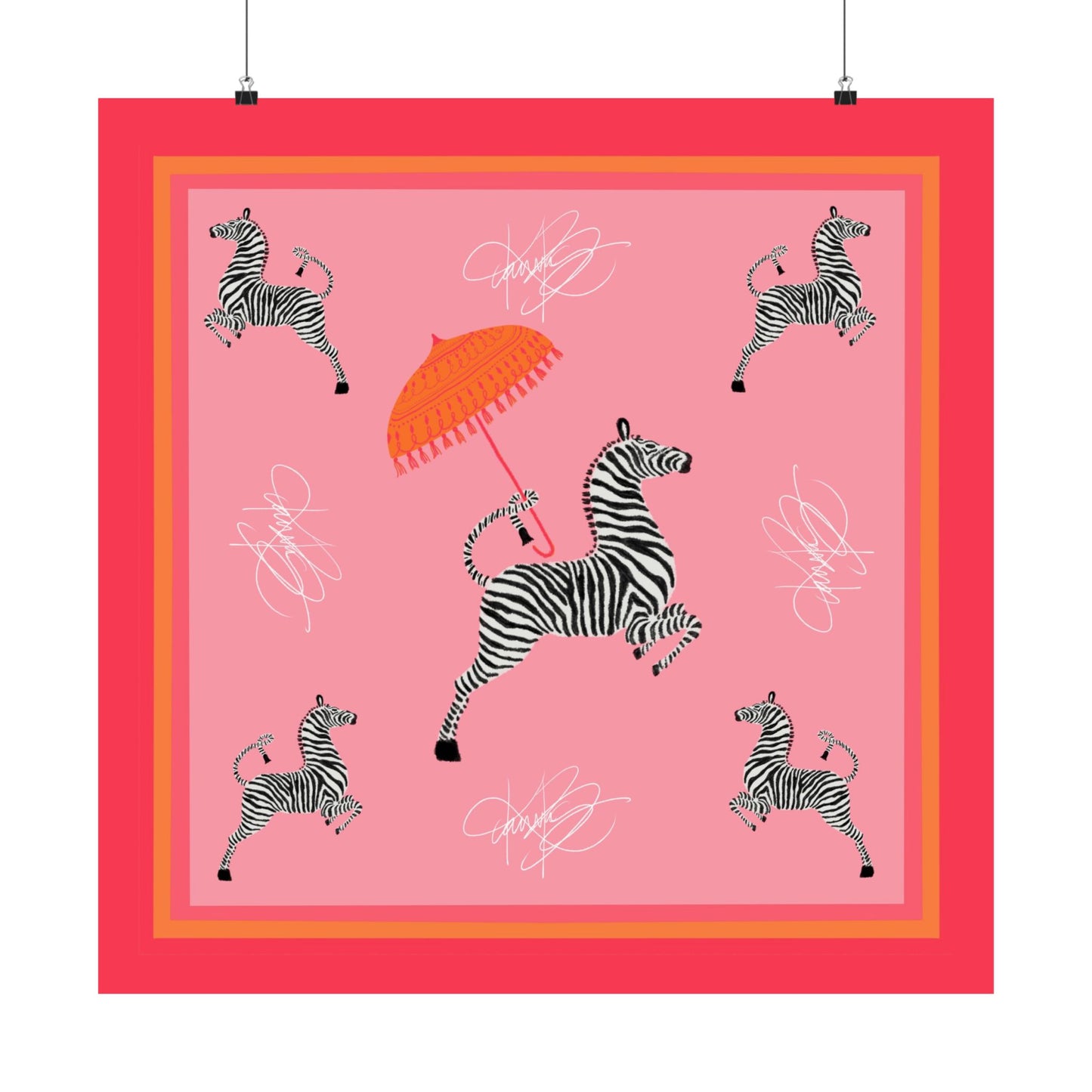 Rain or Stripe Scarf Photo Print