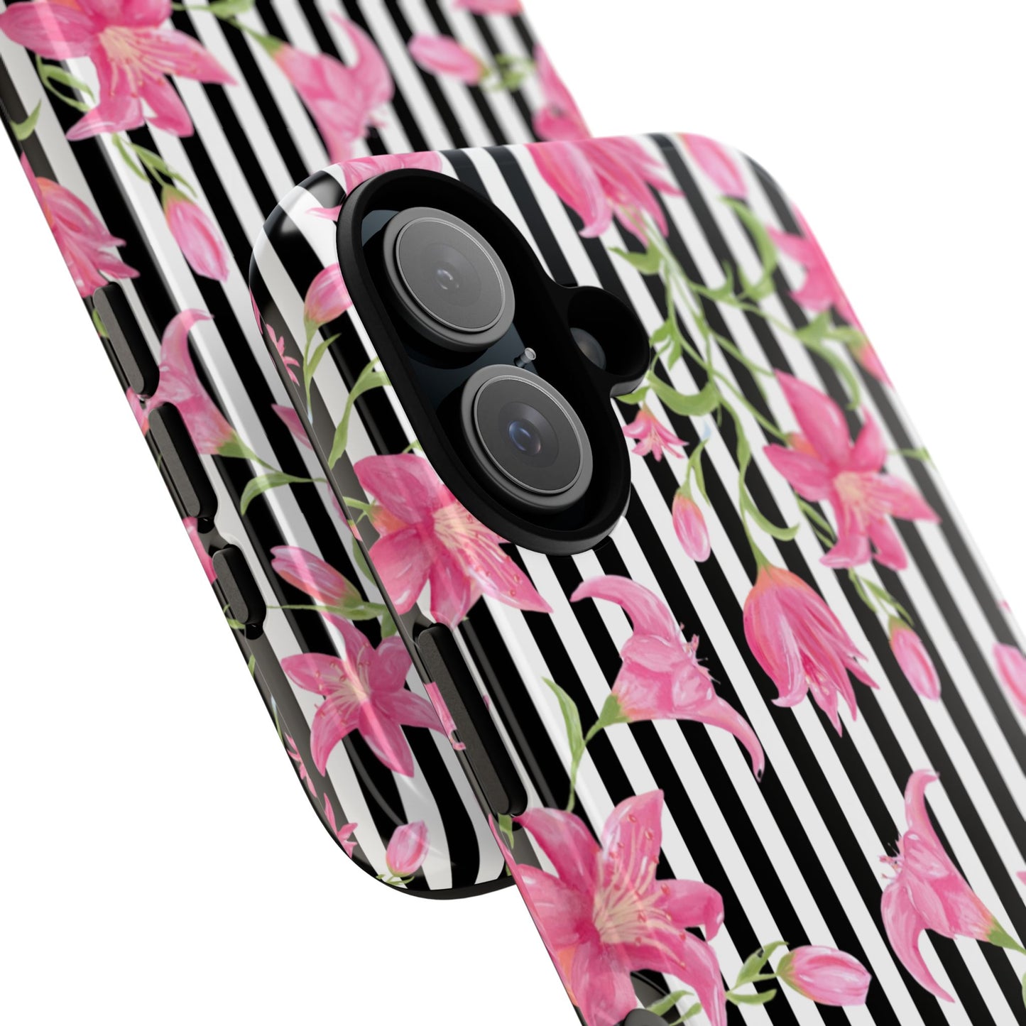Azalea Stripe Tough Case for iPhone - Black