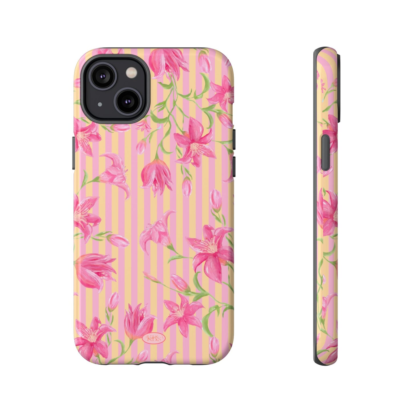 Azalea Stripe Tough Case for iPhone - Pink & Orange