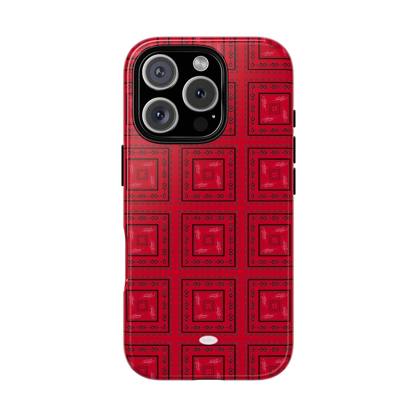 Red & Black Horsebit Tough Case