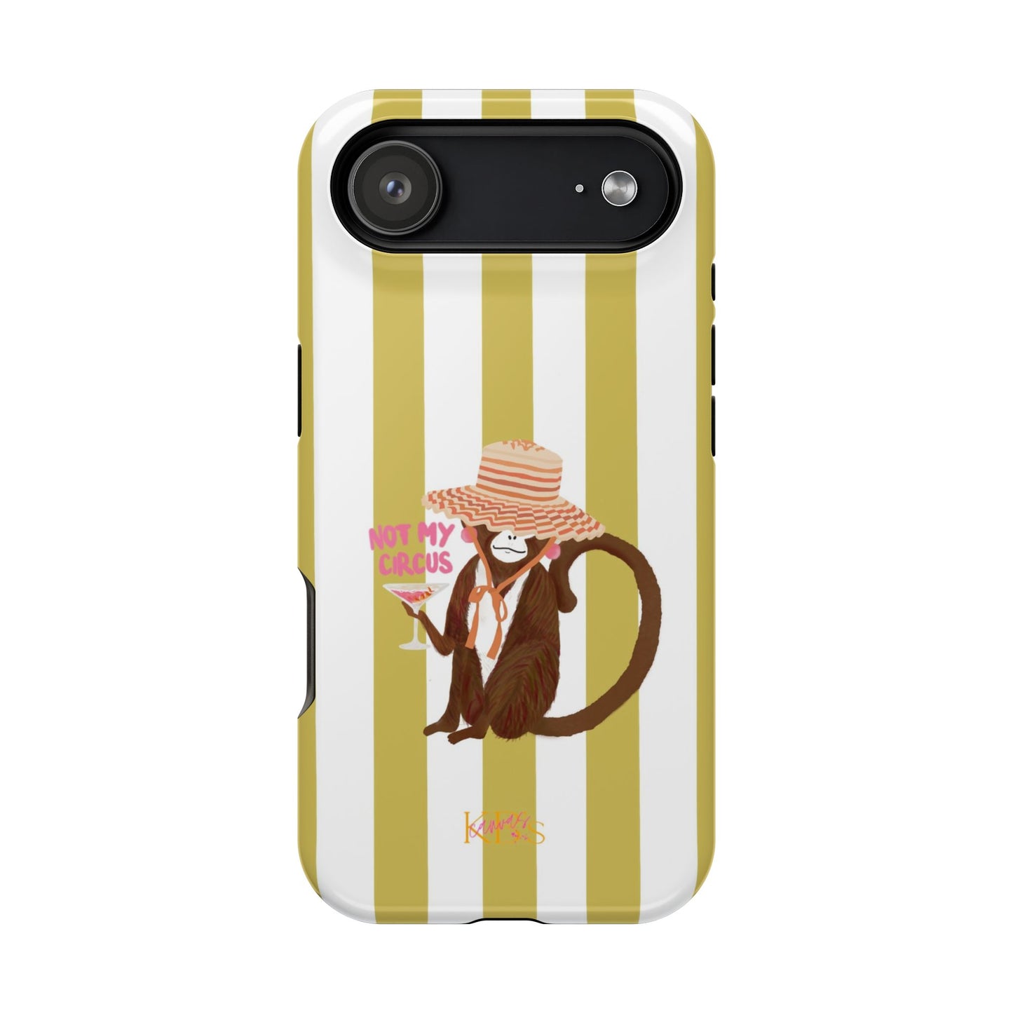 Not My Circus Mag Safe Case - Green Stripe
