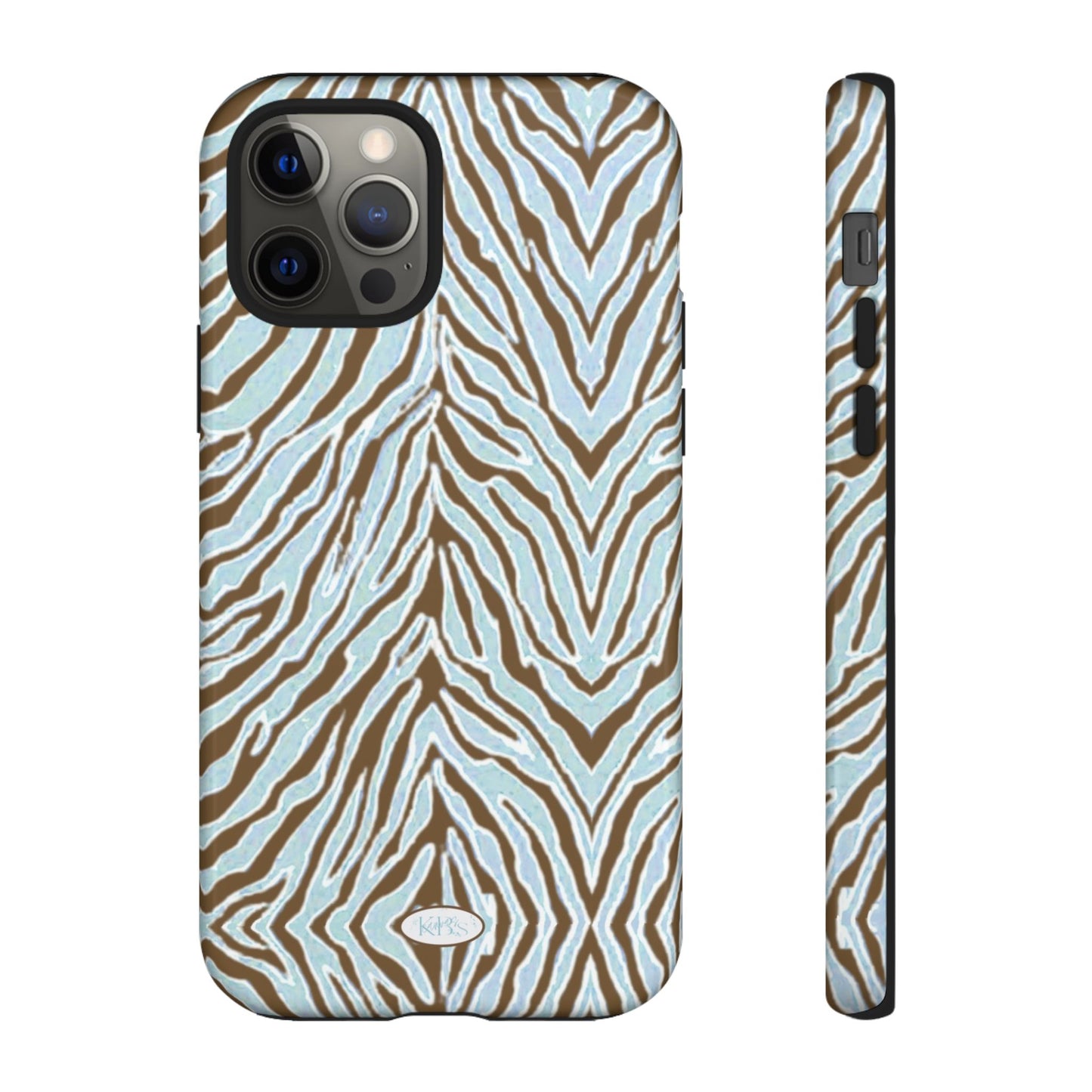 Zebra Bleu Tough Case