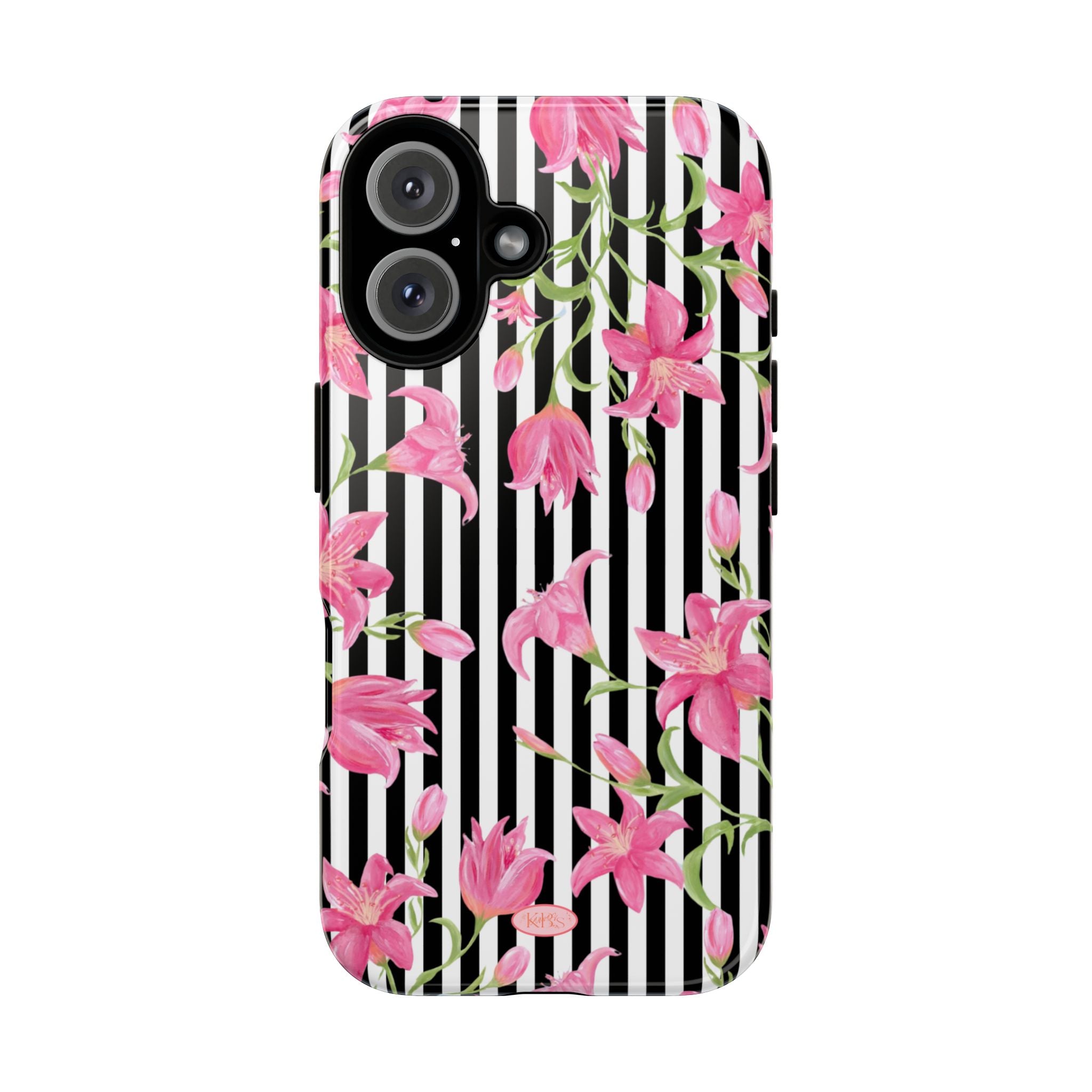 Azalea Stripe Tough Case for iPhone - Black