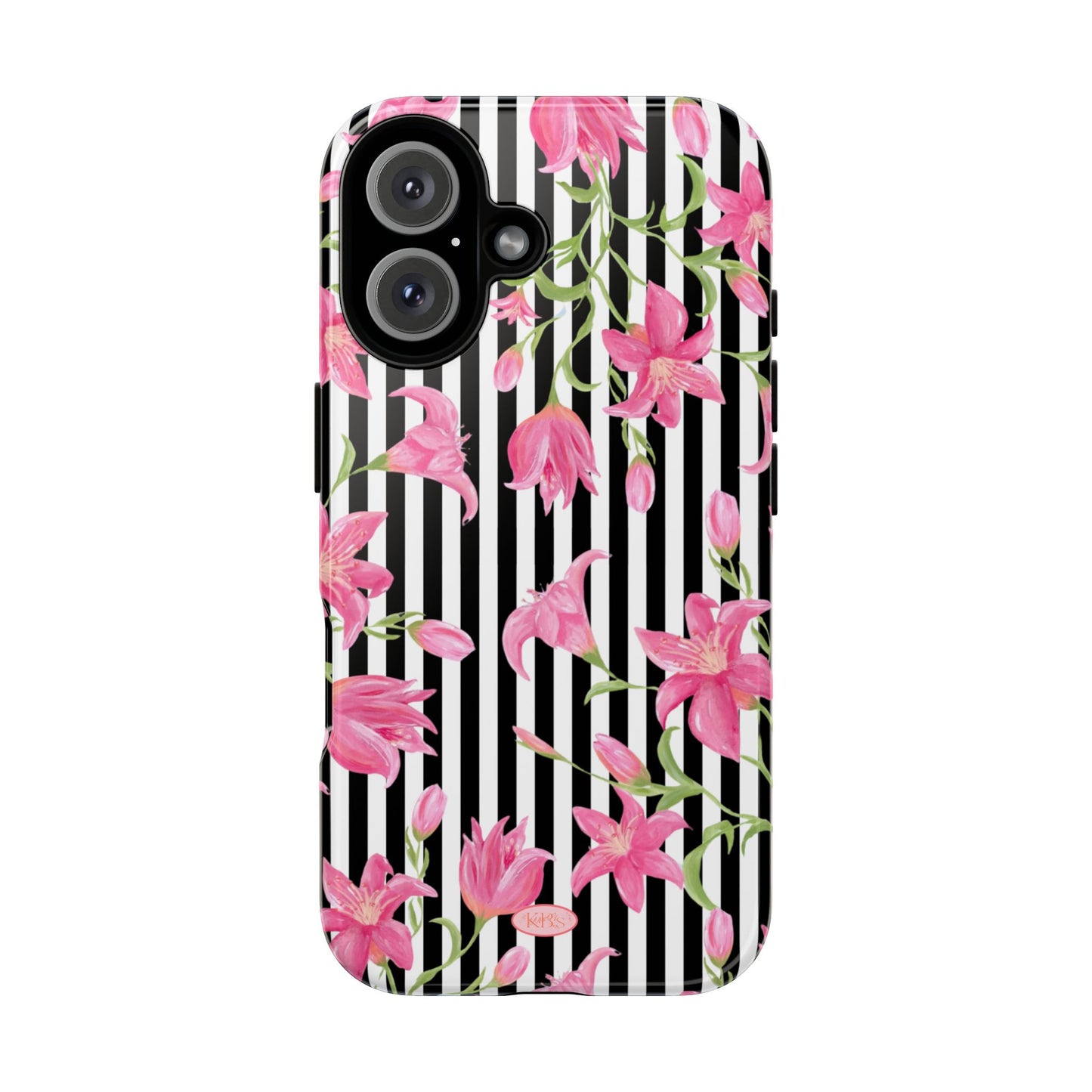 Azalea Stripe Tough Case for iPhone - Black