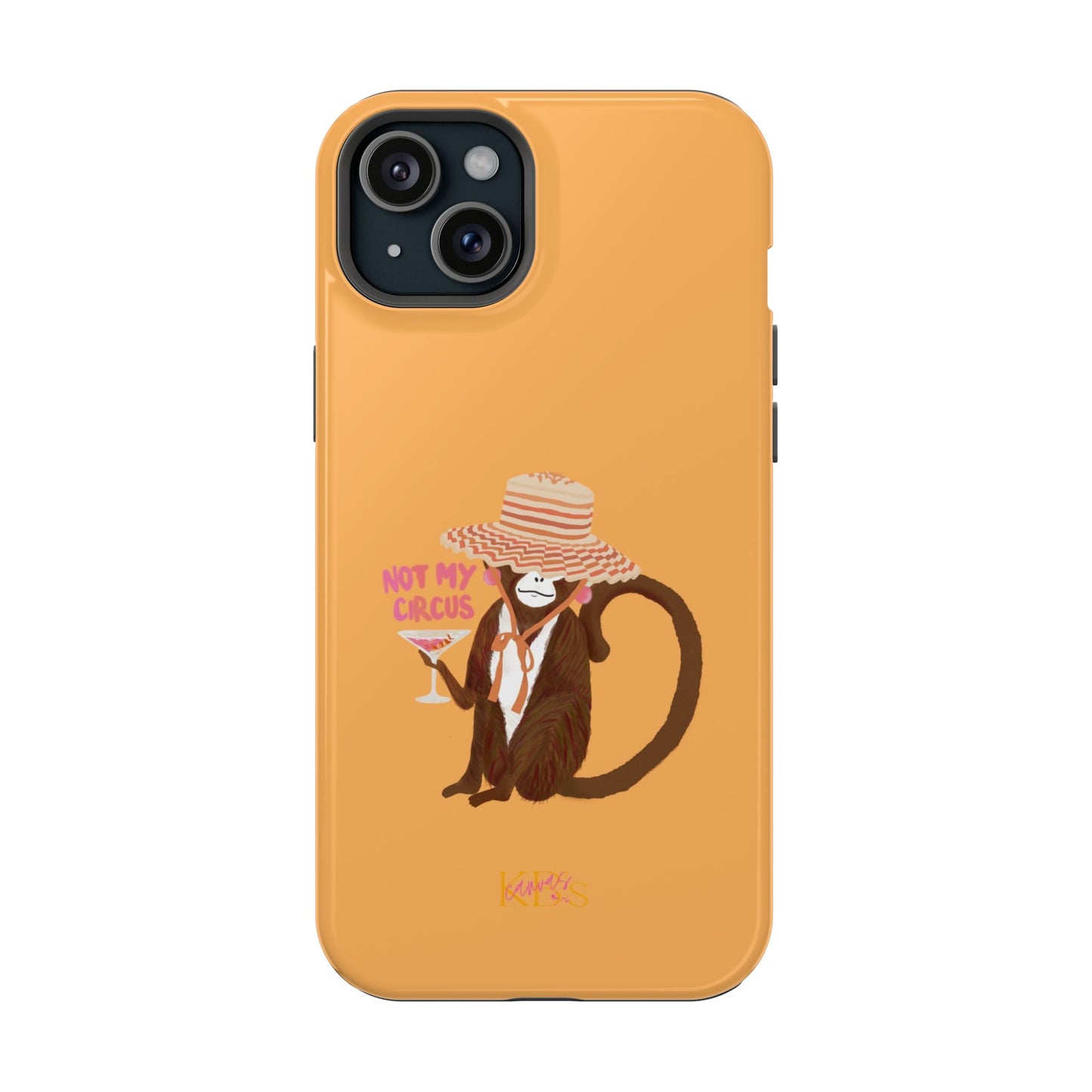 Not My Circus Mag Safe Case - Orange