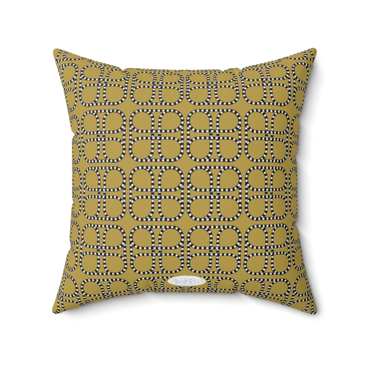 Looped Link Throw Pillow