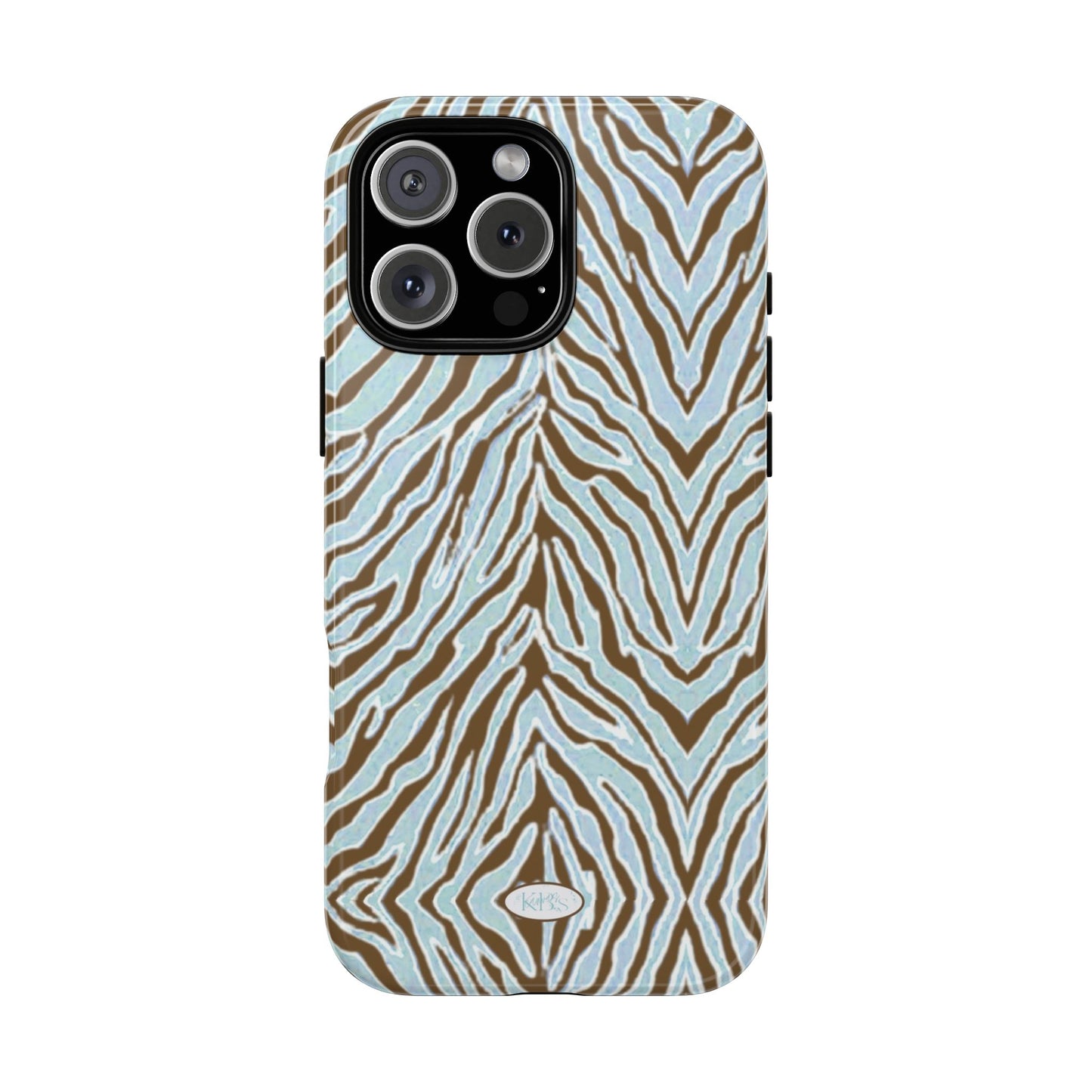 Zebra Bleu Tough Case