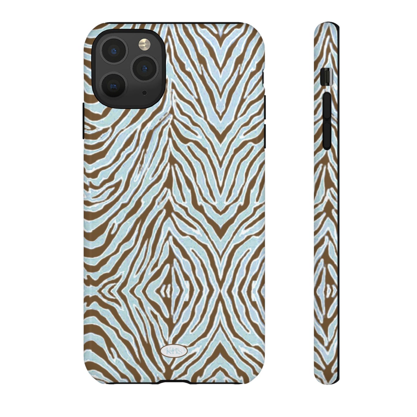 Zebra Bleu Tough Case for iPhone