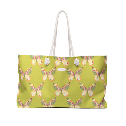 Flutter Pattern Weekender Bag - Green