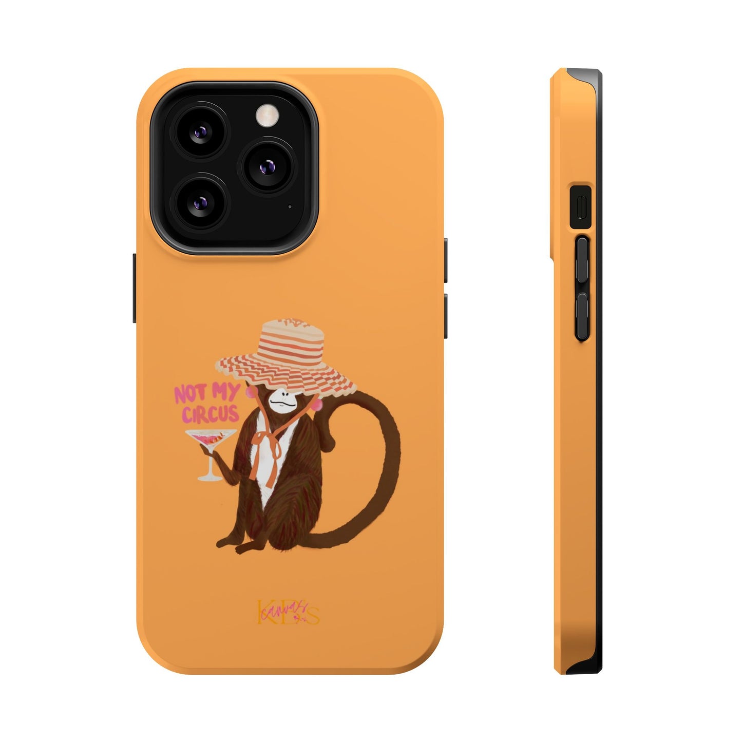 Not My Circus Mag Safe Case - Orange