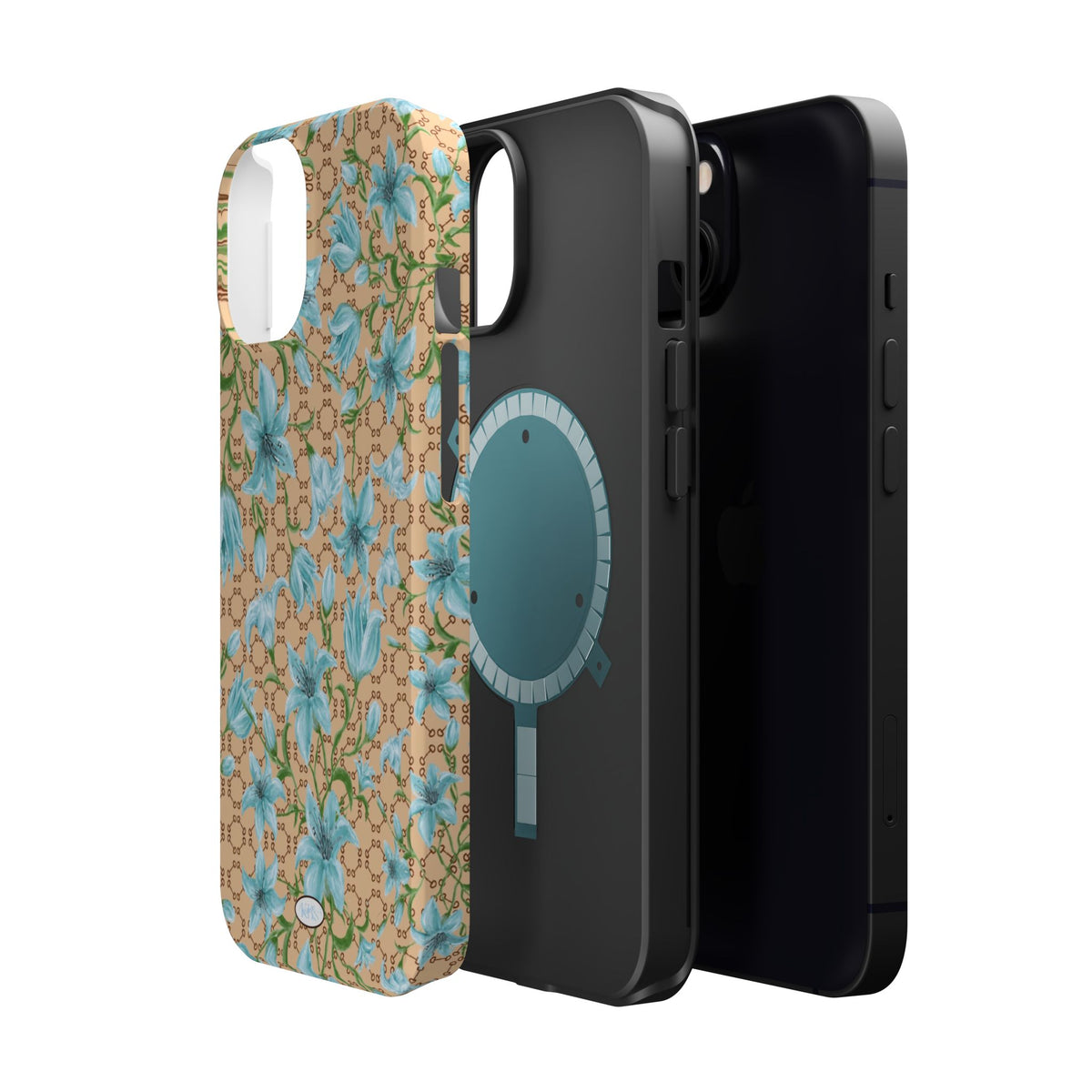 Horsebit Fleur Mag Safe Case for iPhone