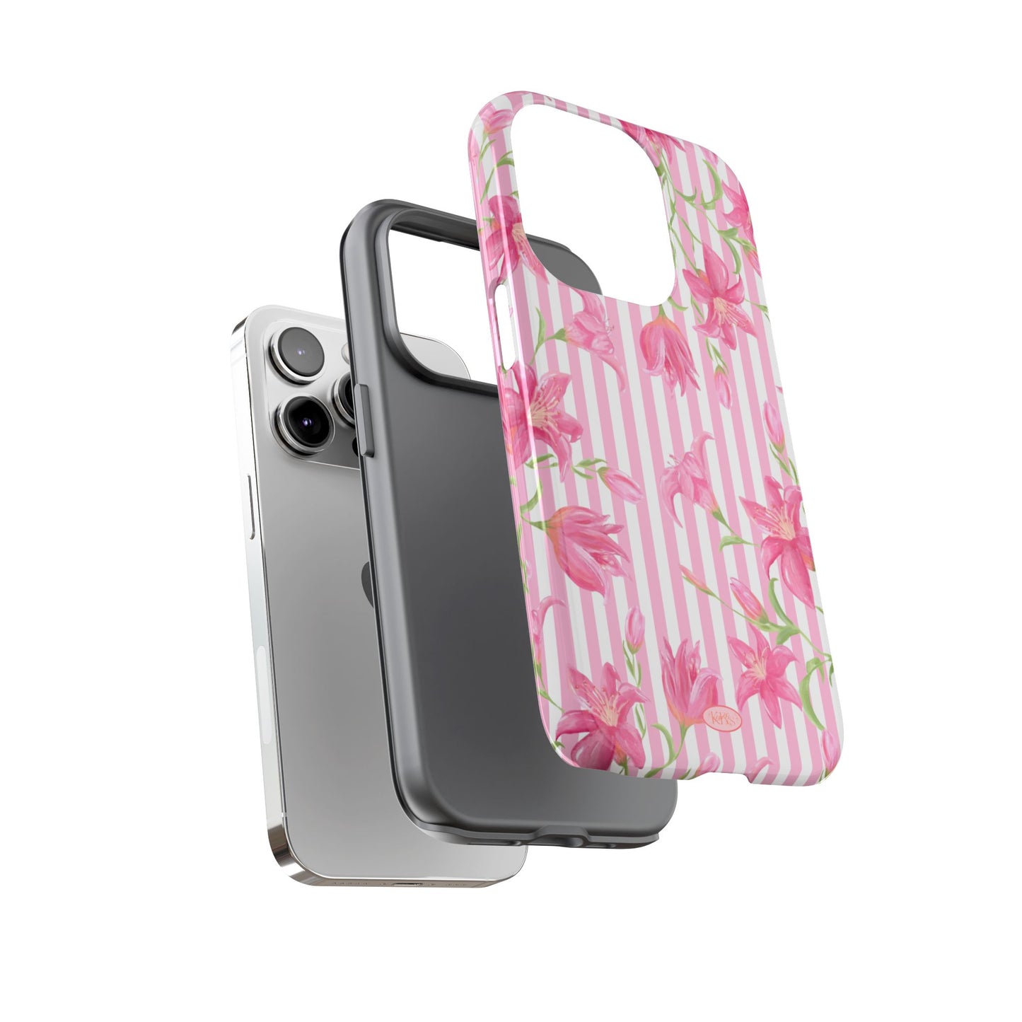Azalea Stripe Tough Case for iPhone - Pink