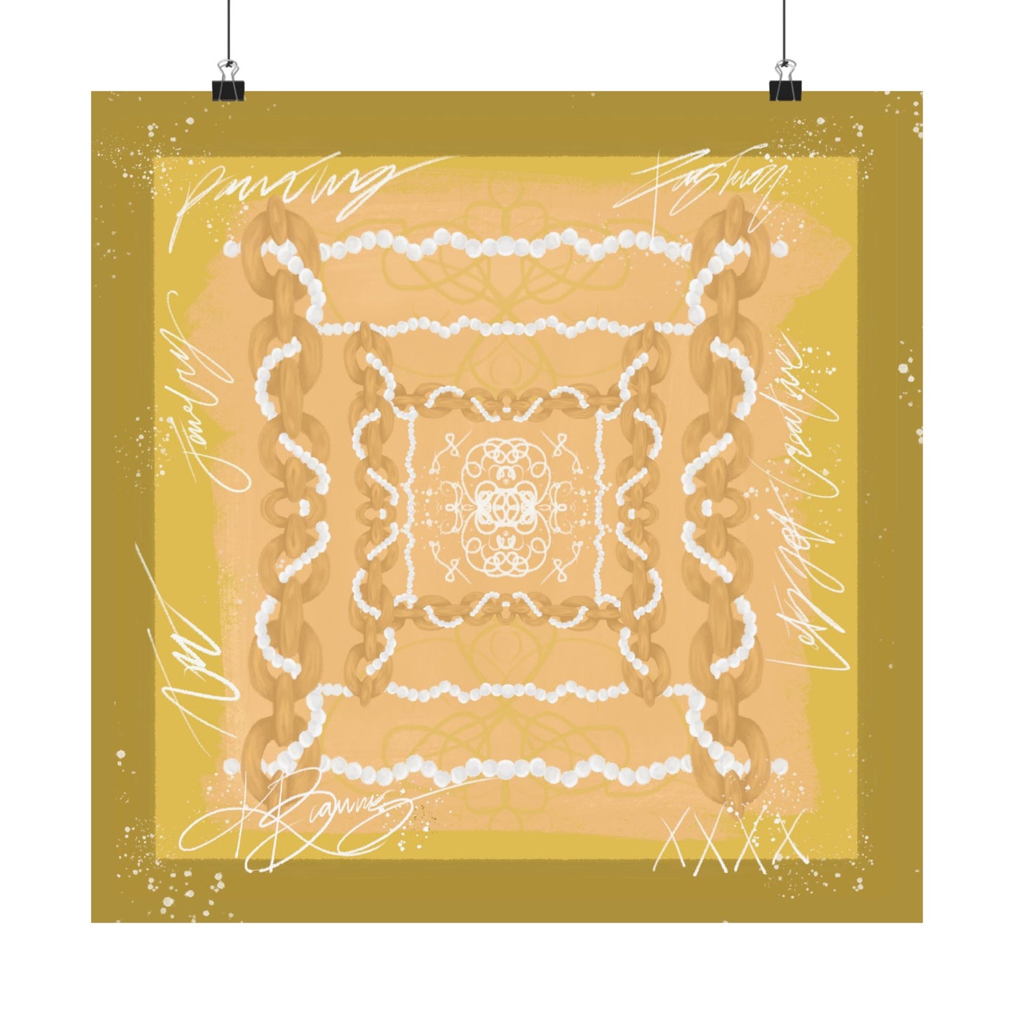 Maison Link Scarf Photo Print