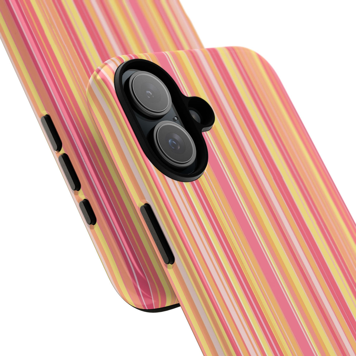 Pink Lemonade Stripe Tough Case for iPhone