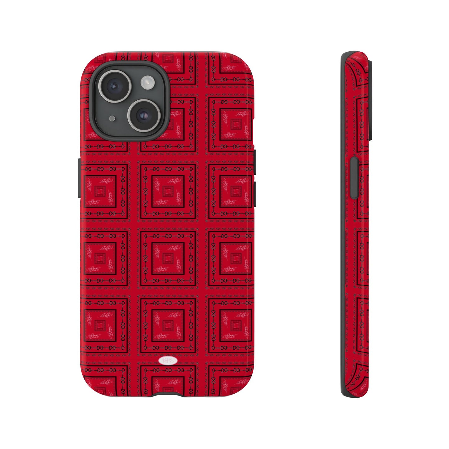 Red & Black Horsebit Tough Case