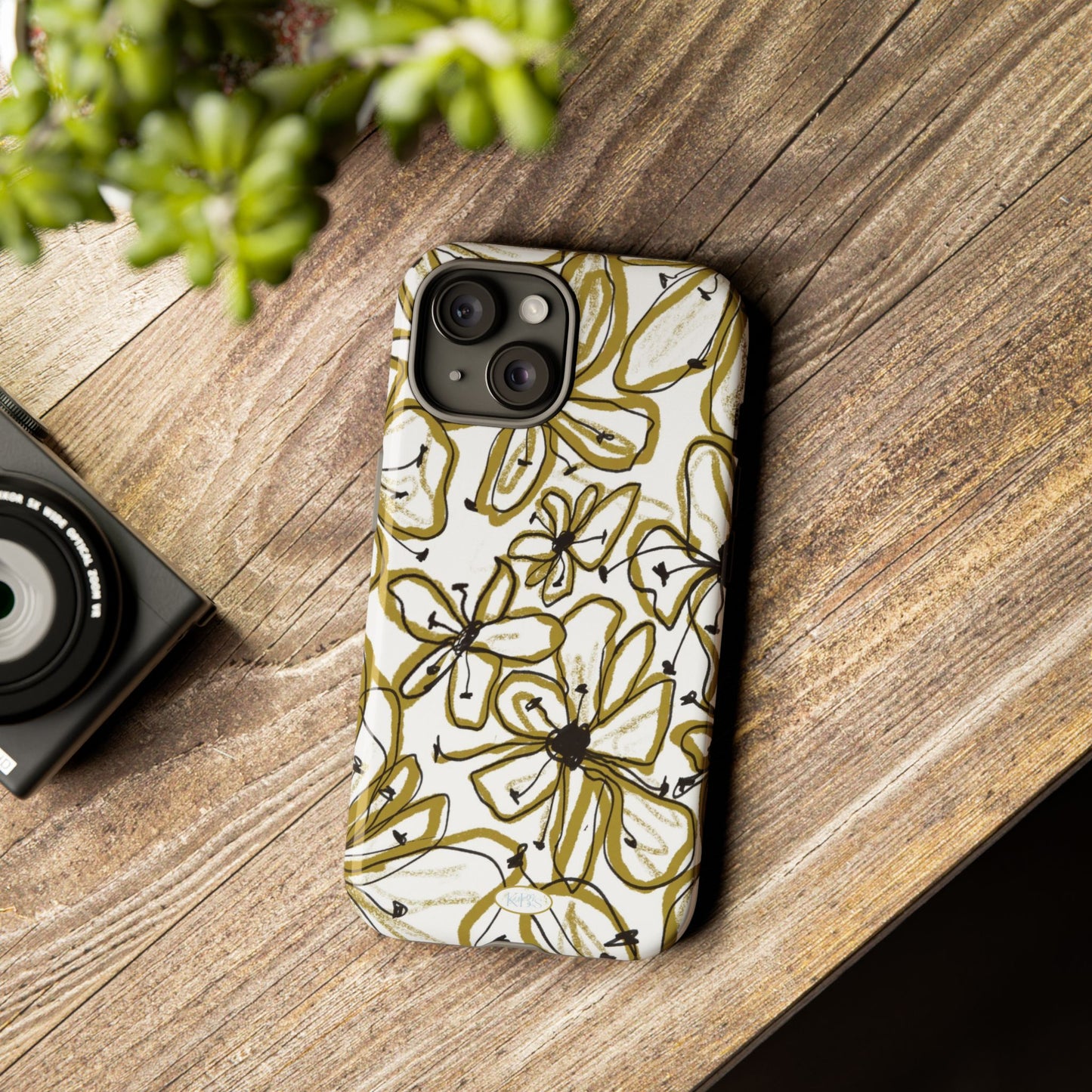 Floral Sketch Tough Case for iPhone