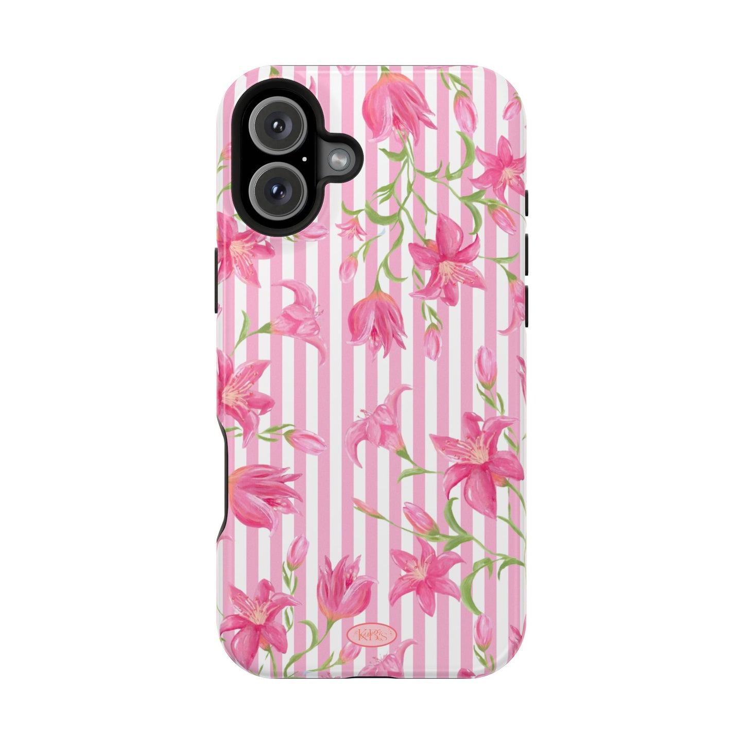 Azalea Stripe Mag Safe Case for iPhone - Pink