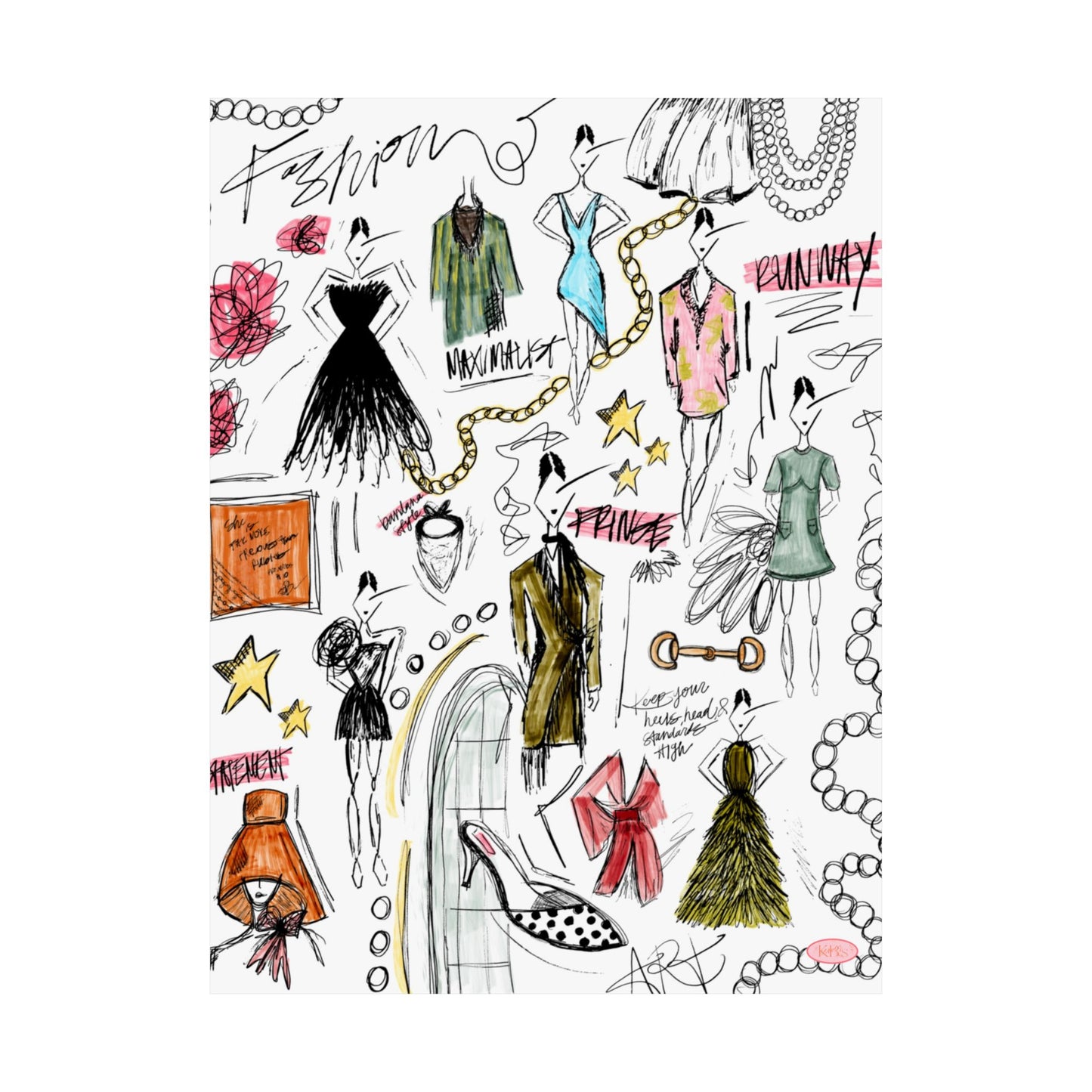 Fashion Sketch Print