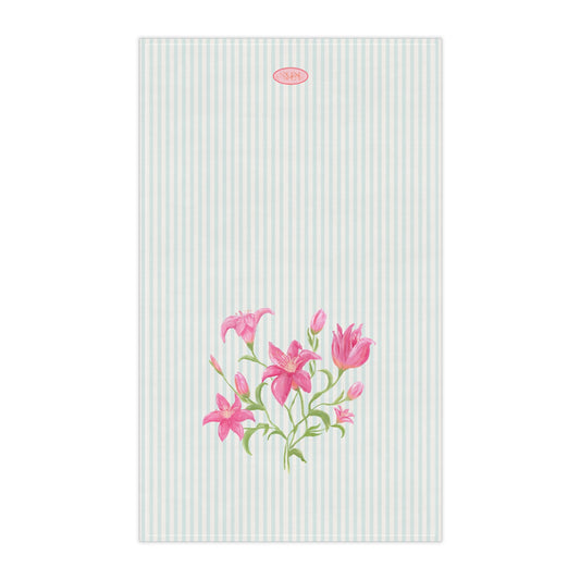 Lily Bloom Tea Towel - Blue