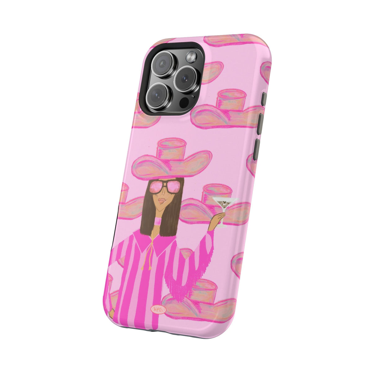 Cocktail Cowgirl MagSafe Case - Pink