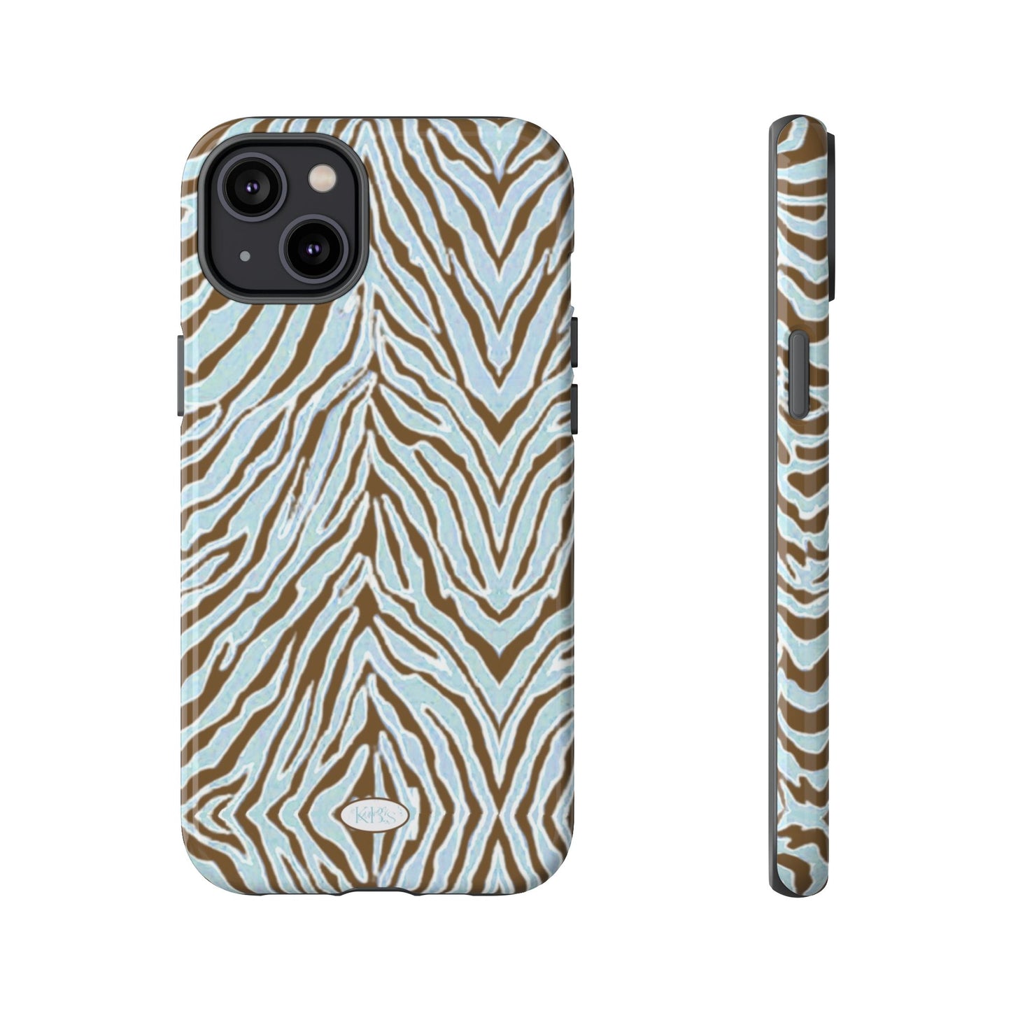 Zebra Bleu Tough Case