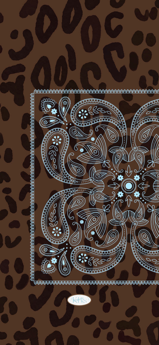 Leopard Bandana Phone Wallpaper