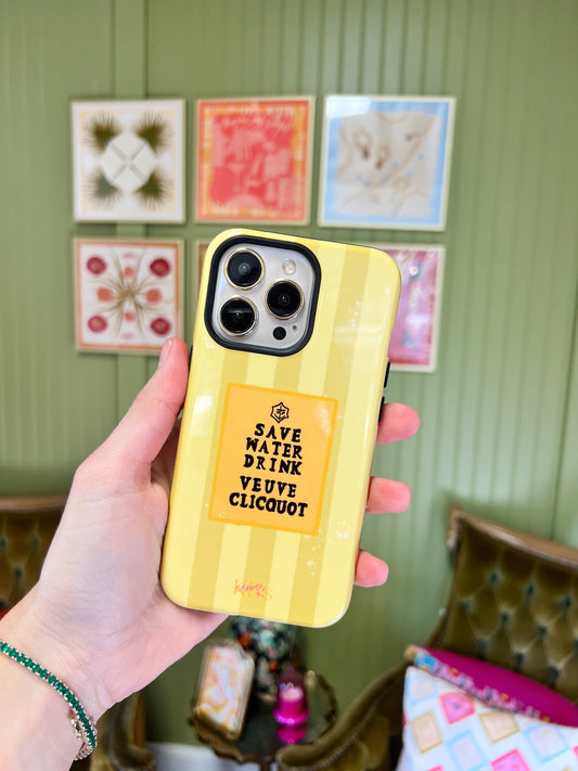 Save Water Drink Veuve Tough Case - iPhone 13 Pro