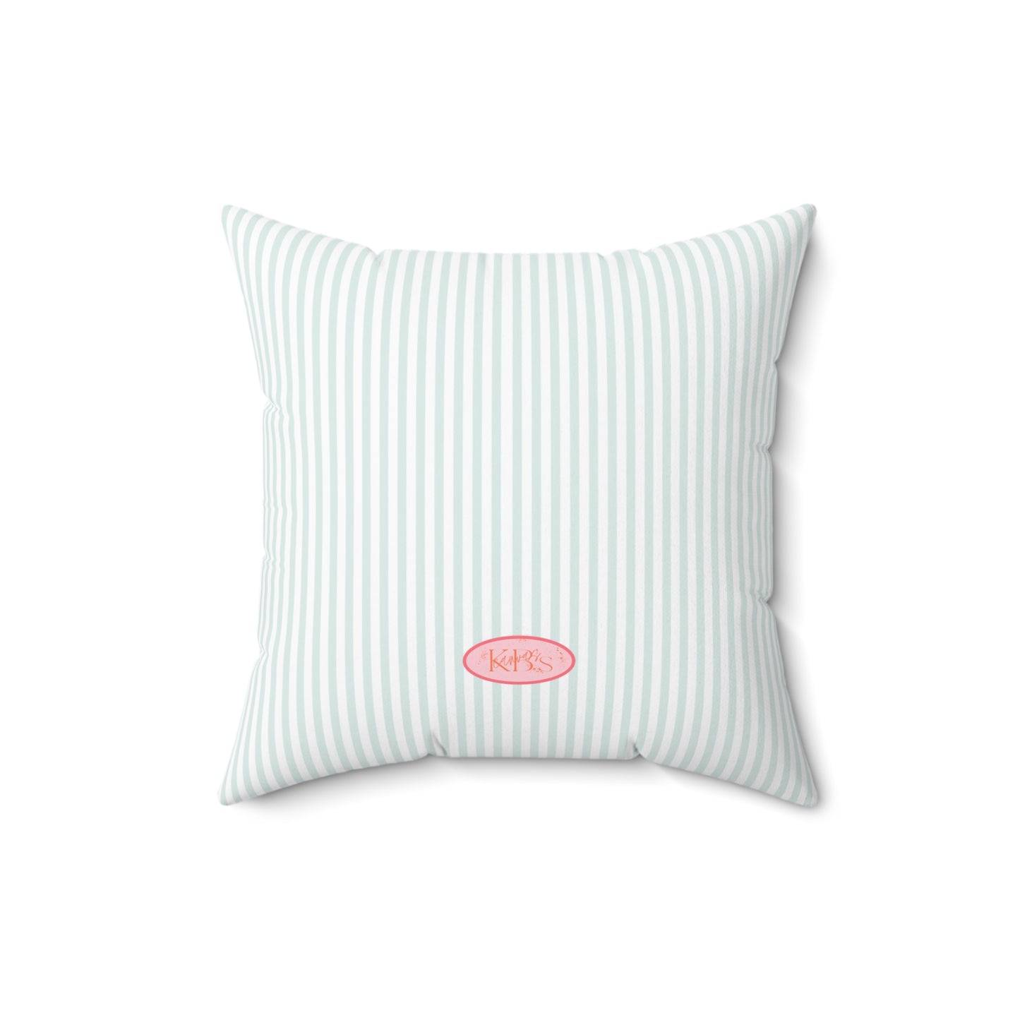 Lily Bloom Throw Pillow - Blue