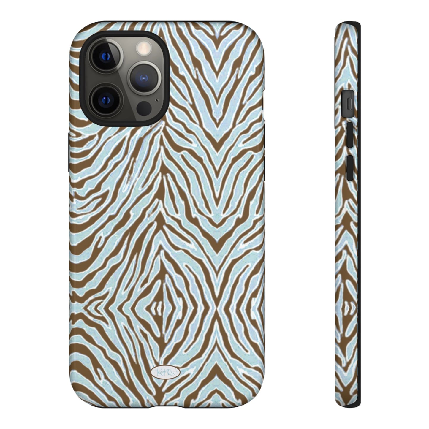 Zebra Bleu Tough Case for iPhone