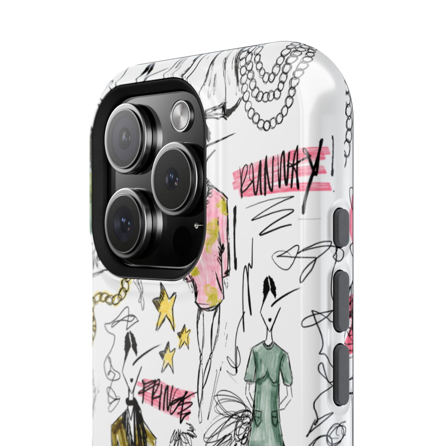 Fashion Sketch Mag Safe Case for iPhone - Multi