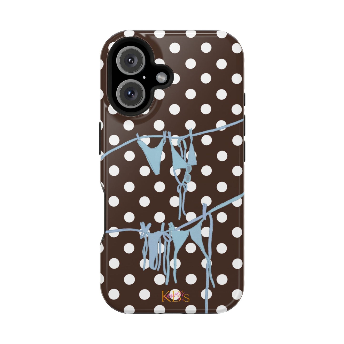 Brown Polka Dot Bikini Mag Safe Case