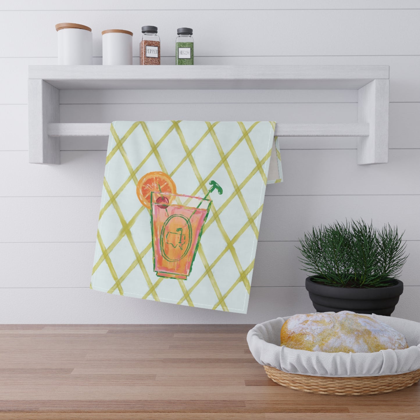 Azalea Cocktail Tea Towel