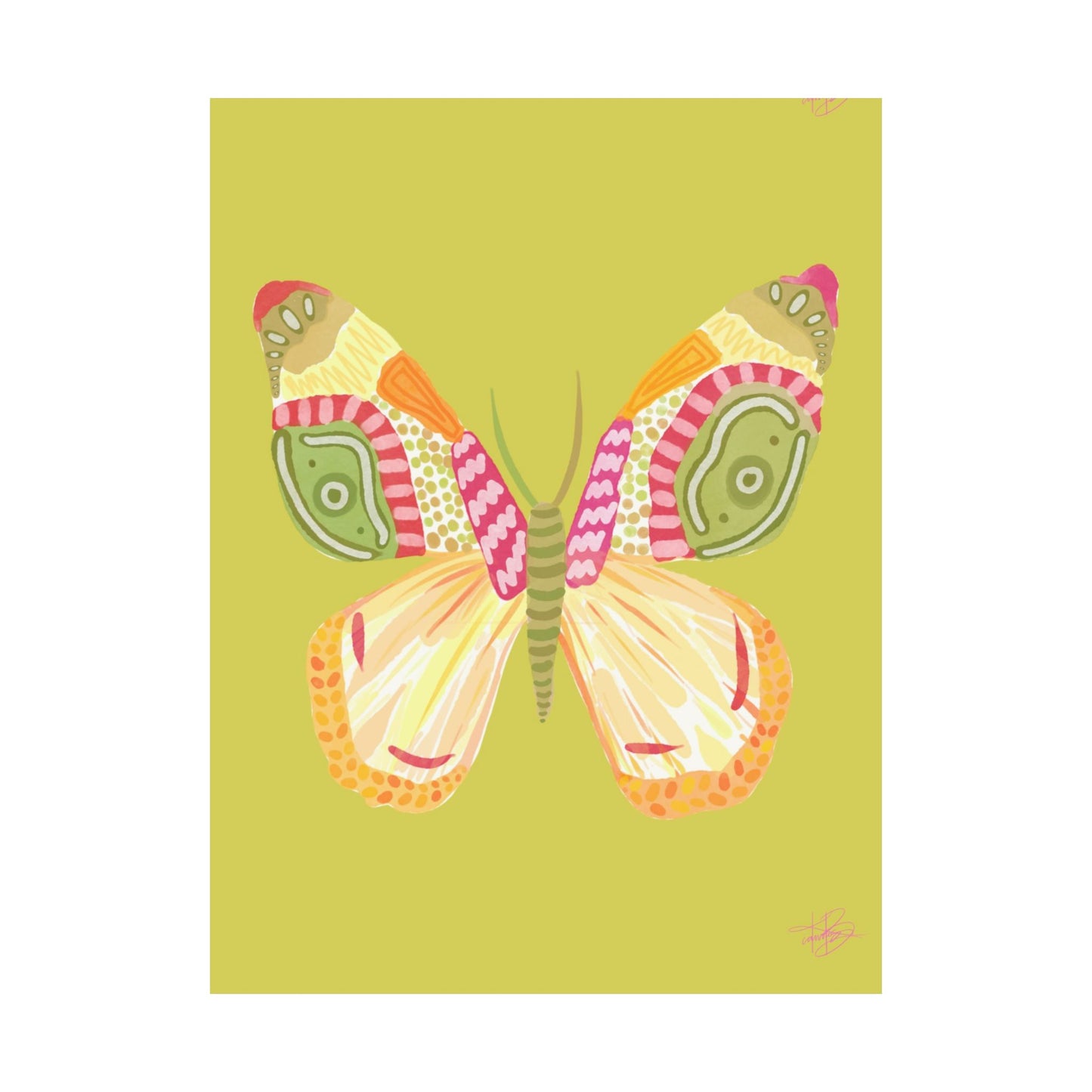 Flutter Print - Green