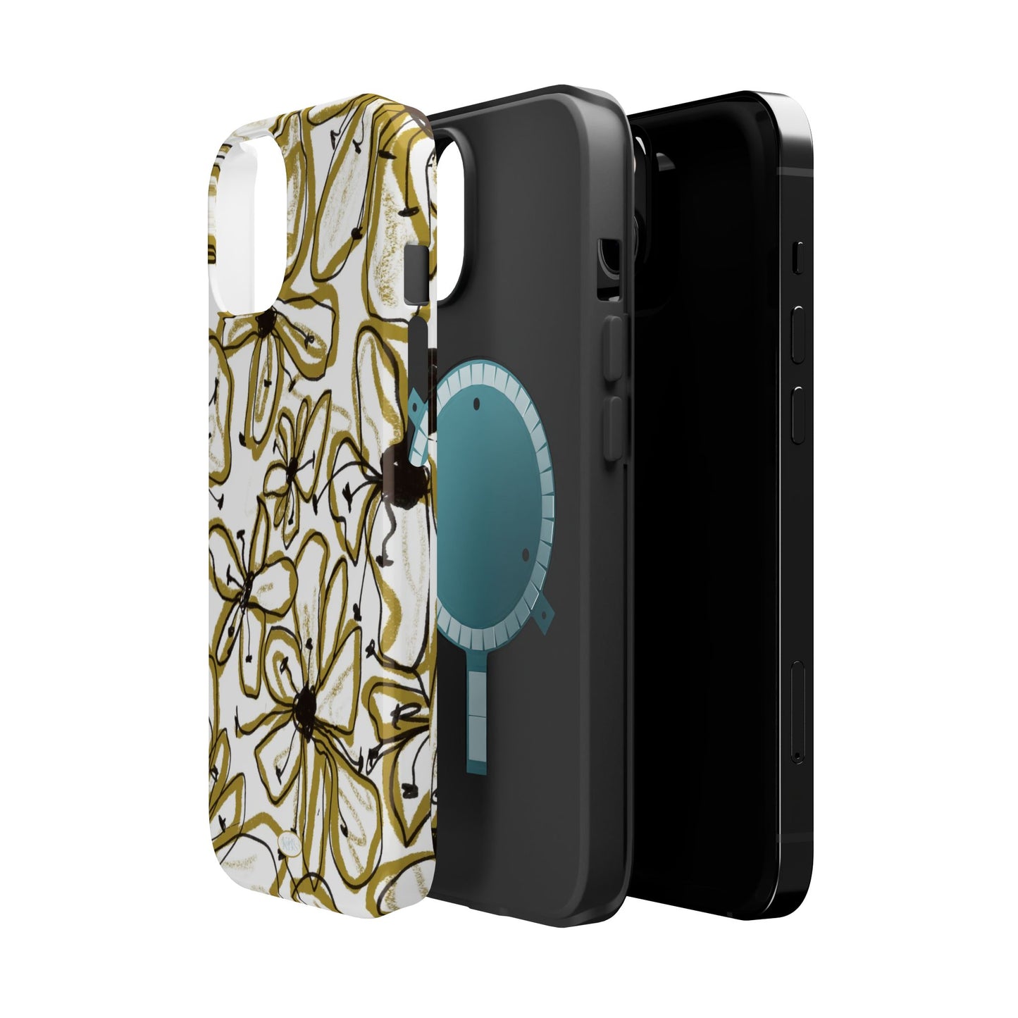 Floral Sketch Mag Safe Case for iPhone
