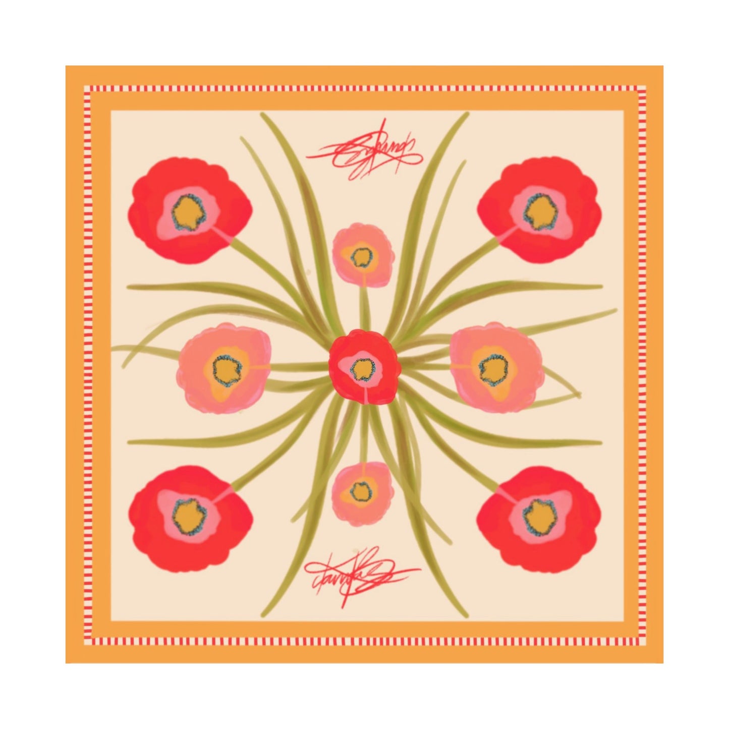 Poppy Fleur Scarf Wall Print