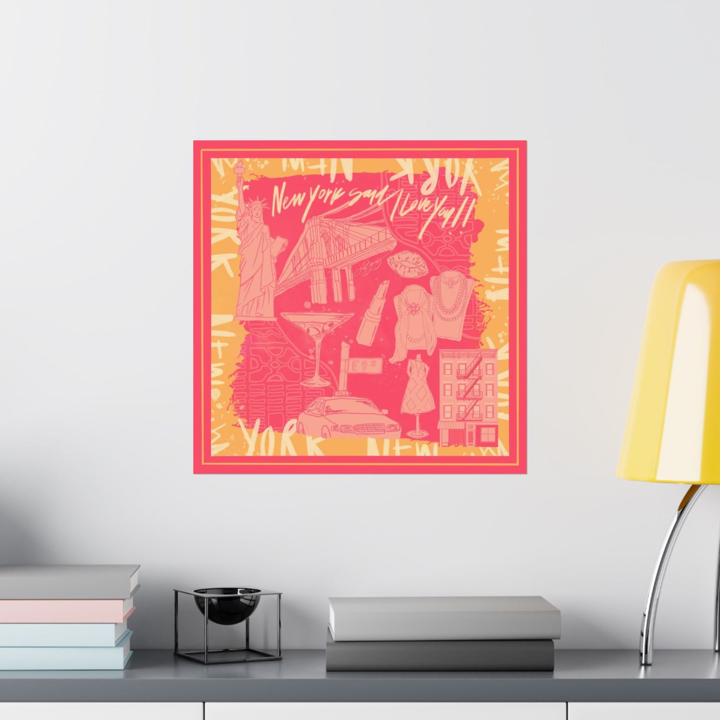 NY Said I Love You Scarf Photo Print