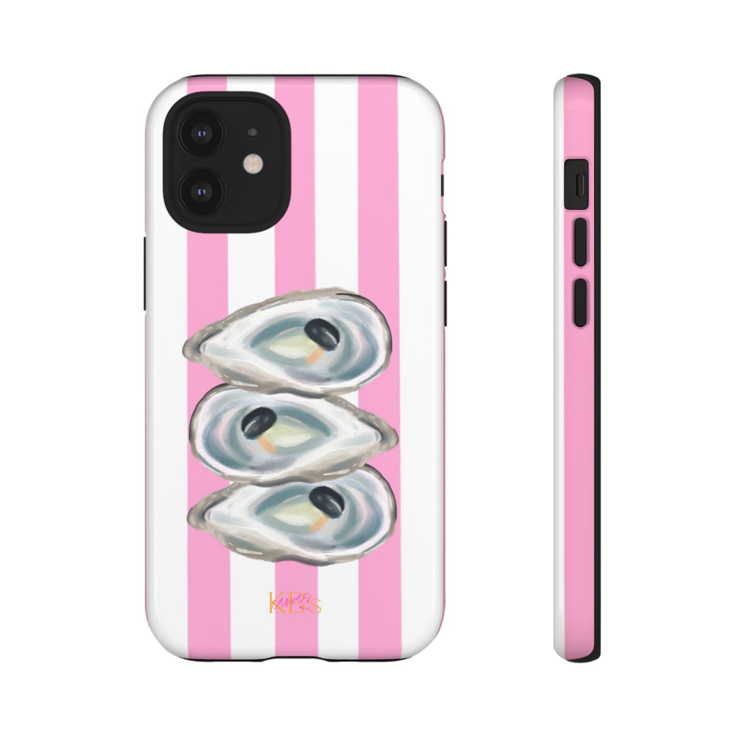 Striped Oyster Tough Case - Pink