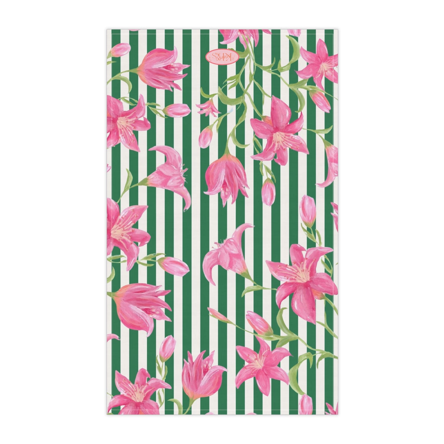 Azalea Stripe Tea Towel