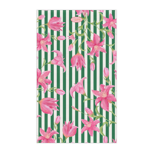 Azalea Stripe Tea Towel