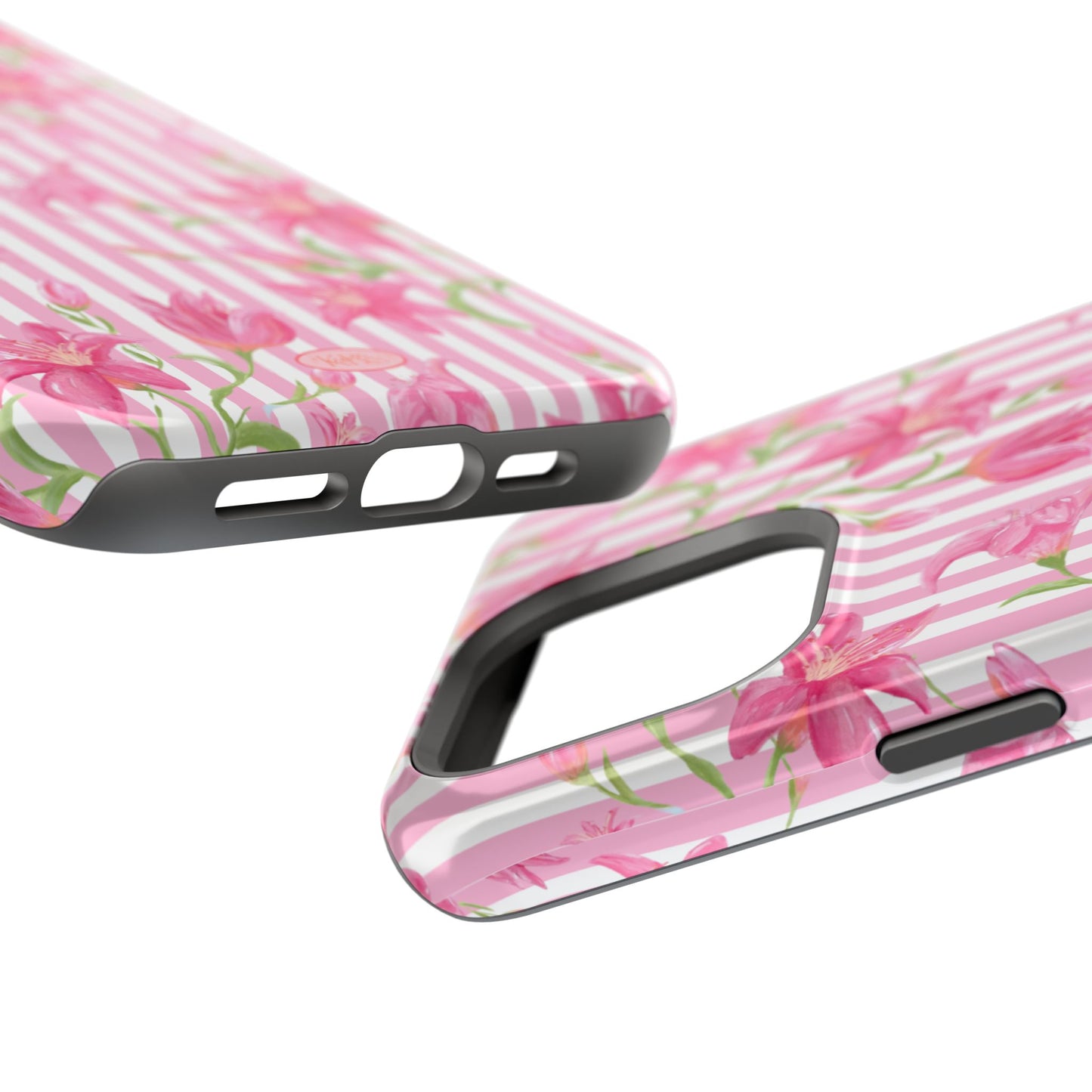 Azalea Stripe Mag Safe Case for iPhone - Pink